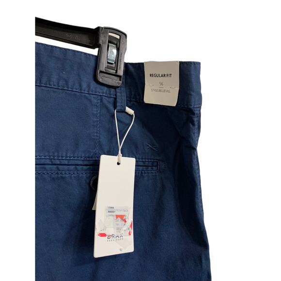 Brax men's Bellevill feel good blue flat front regular fit shorts size 40/34 NEW - Picture 4 of 5